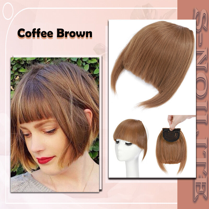 French Style Clip-In Bangs Hair Extensions - 11 Inches Natural Look