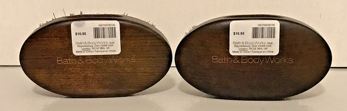 Men Beard Brush Wooden Handle Soft Bristle Facial Grooming Set - Bath & Body Works