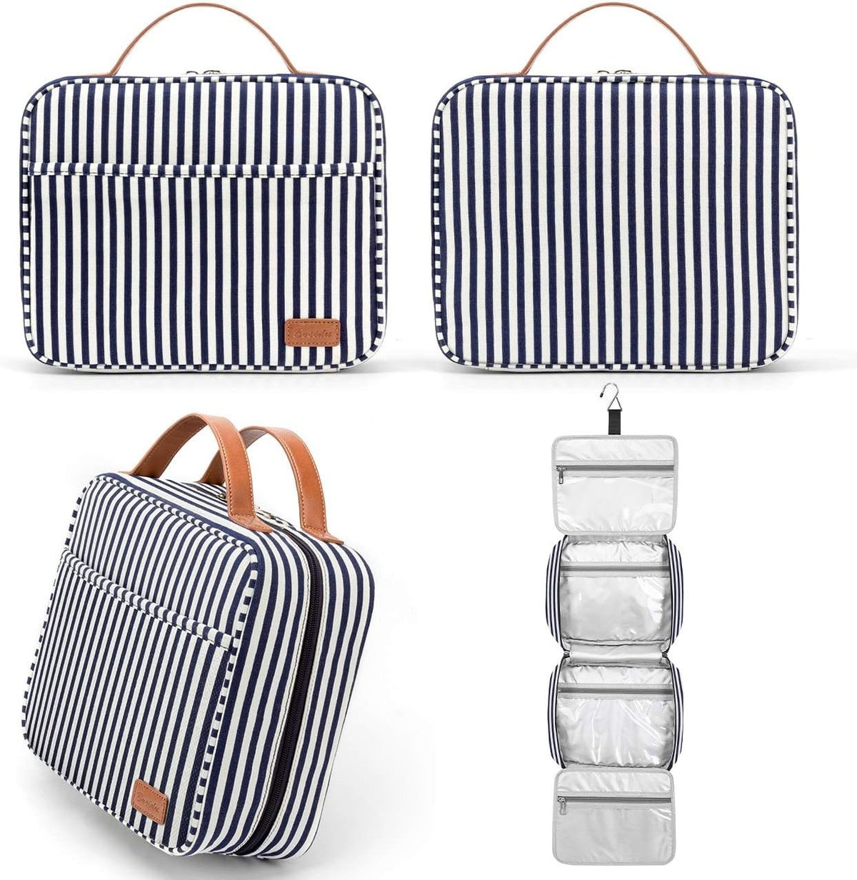 Large Capacity Hanging Travel Toiletry Bag for Women with Waterproof Compartments