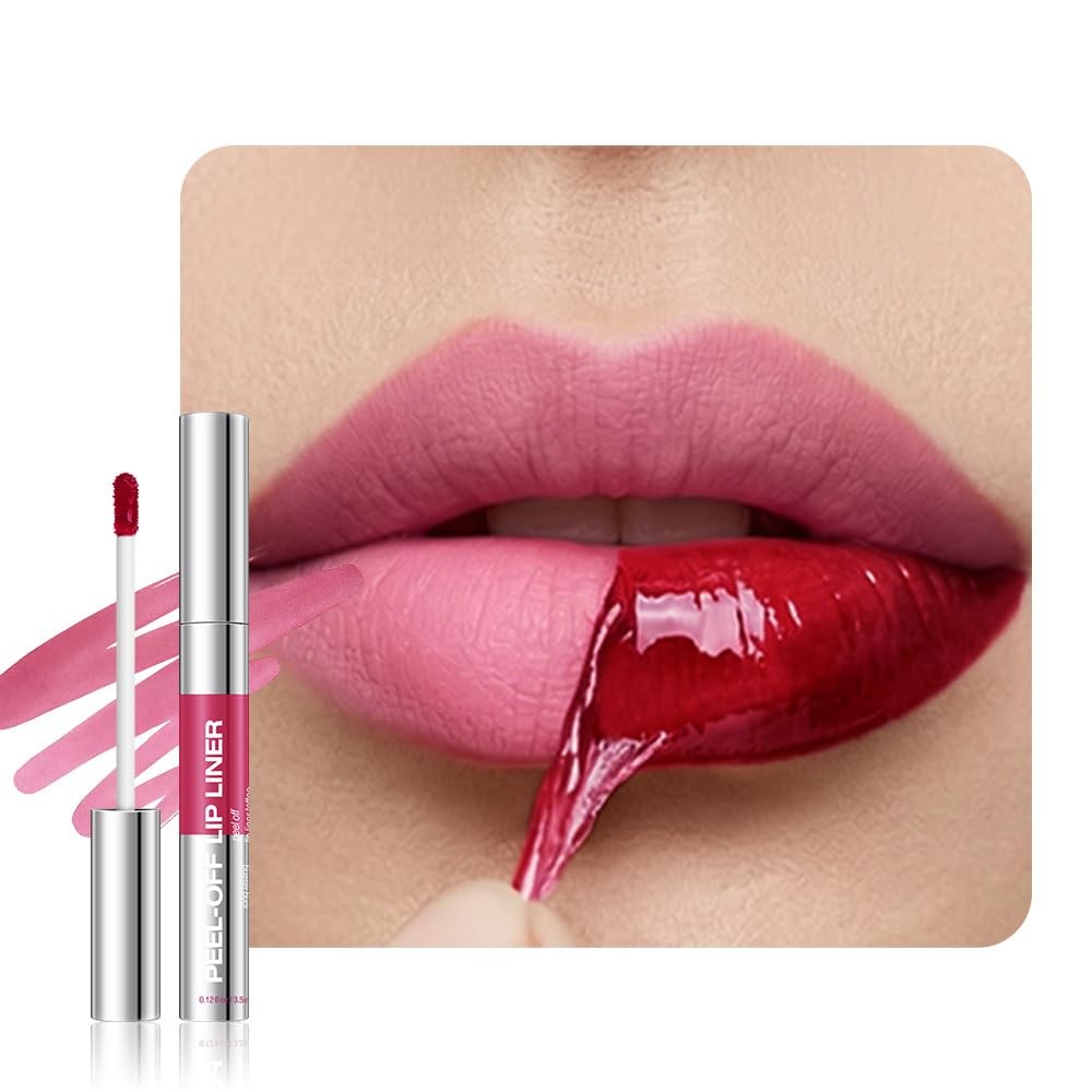 Peel Off Matte Liquid Lip Gloss - Long-lasting, Smudge-proof, 8 Shades