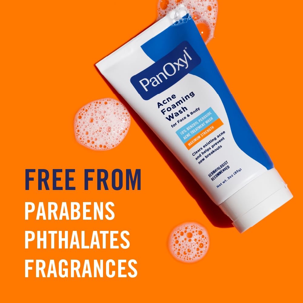 Acne Foaming Wash 10% Benzoyl Peroxide Maximum Strength