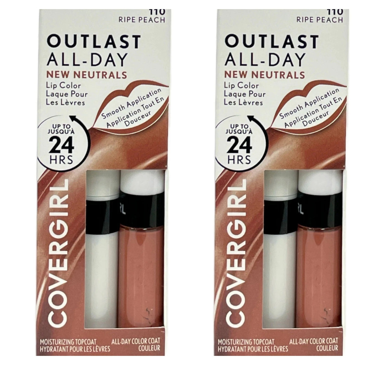 Outlast All-Day Lip Color with Topcoat - Choose from 4 Lip Color Sets