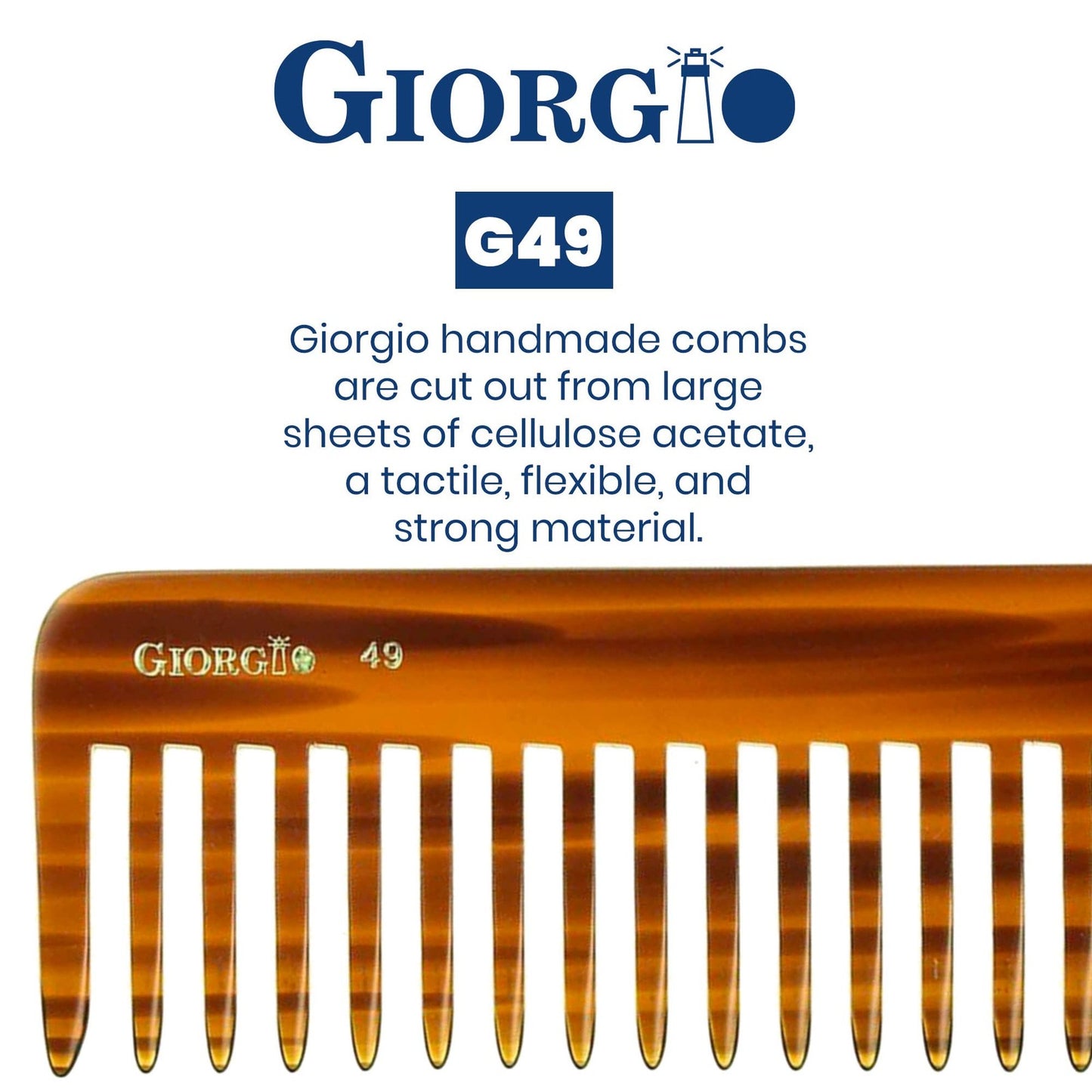 Large Wide-Tooth Detangling Comb for Thick Curly Wavy Hair - Pain-Free Hair & Beard Styler