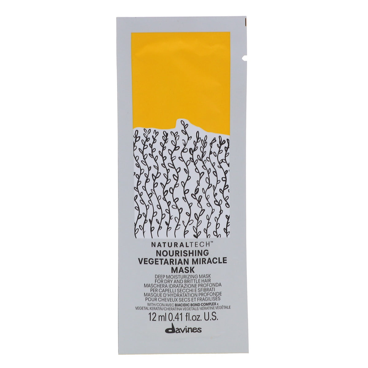Vegetarian Hair Mask Sachet 12 Pack - Deep Conditioning Hair Treatment