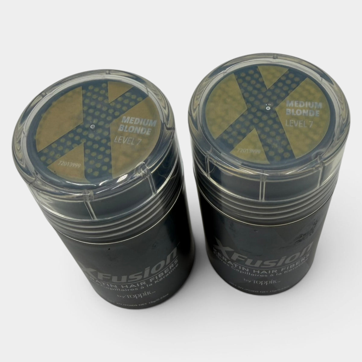 2 XFusion Toppik Keratin Hair Fibers Medium Blonde Level 7 15g New