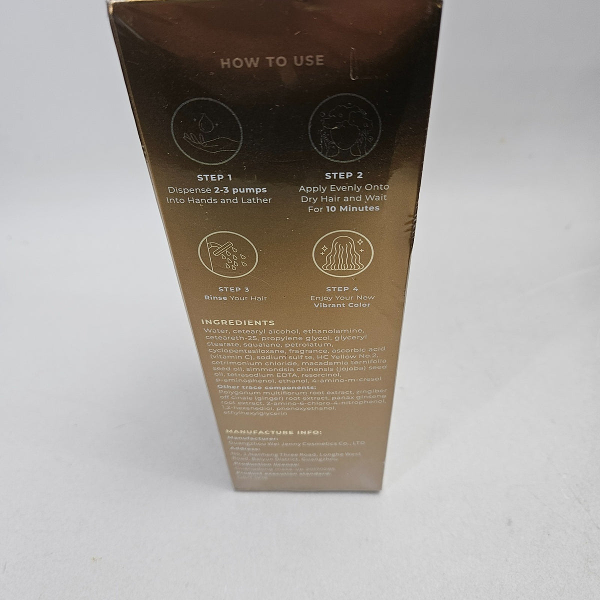 Polar Light Brown Hair Dye Shampoo - Rich, Non-Toxic Brunette Color 6.7oz