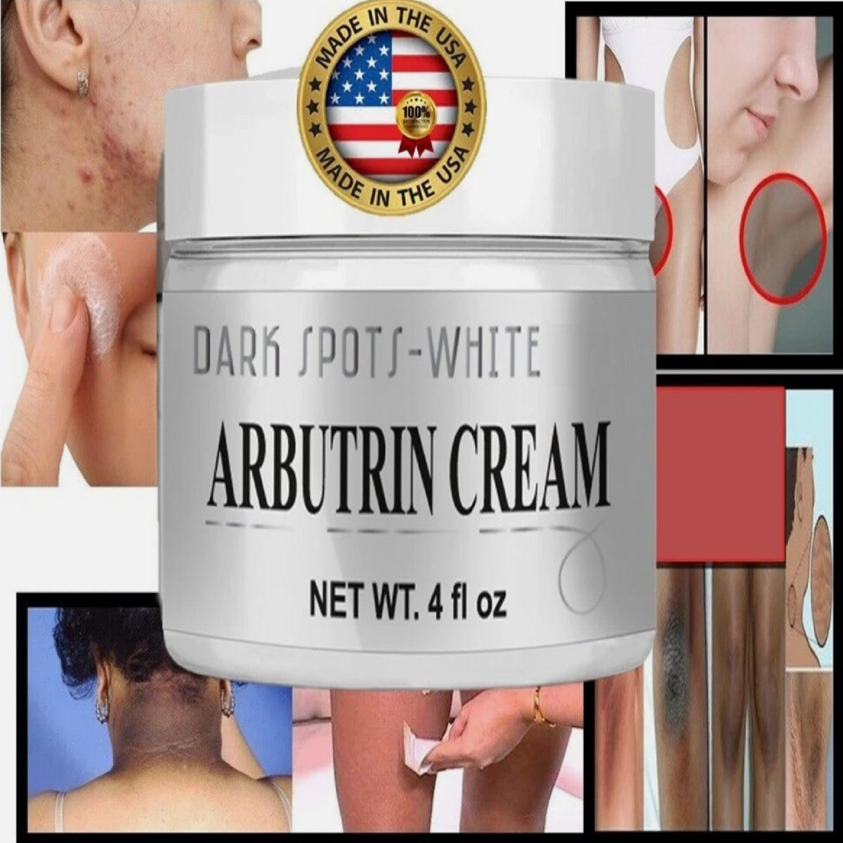 Anti-Aging Face Cream for Wrinkles & Dark Spots – 4 oz Daily Moisturizer