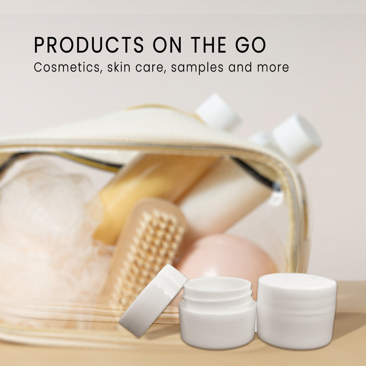 7g Cosmetic Empty Jar Pot - Clear Reusable Lip, Eye, Face Makeup Container