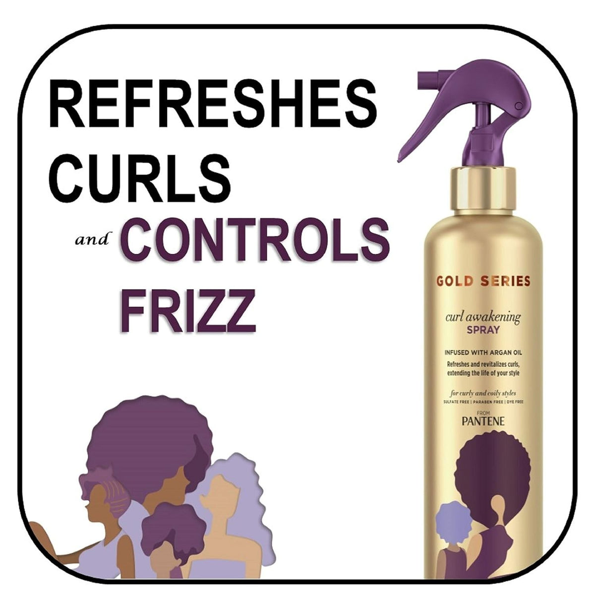 Curl Awakening Hair Spray for Curly & Coily Hair with Argan Oil - Set of 2