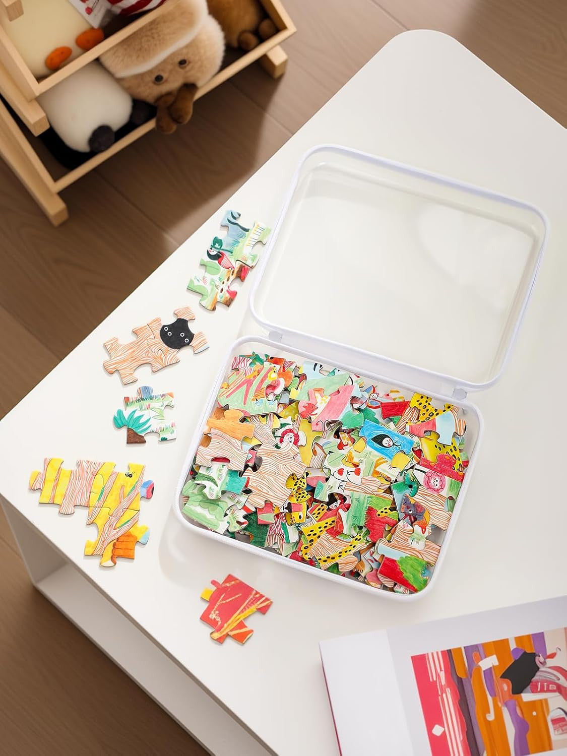 3-Pack Clear Plastic Zippered Organizer Cases for Storage and Craft Supplies