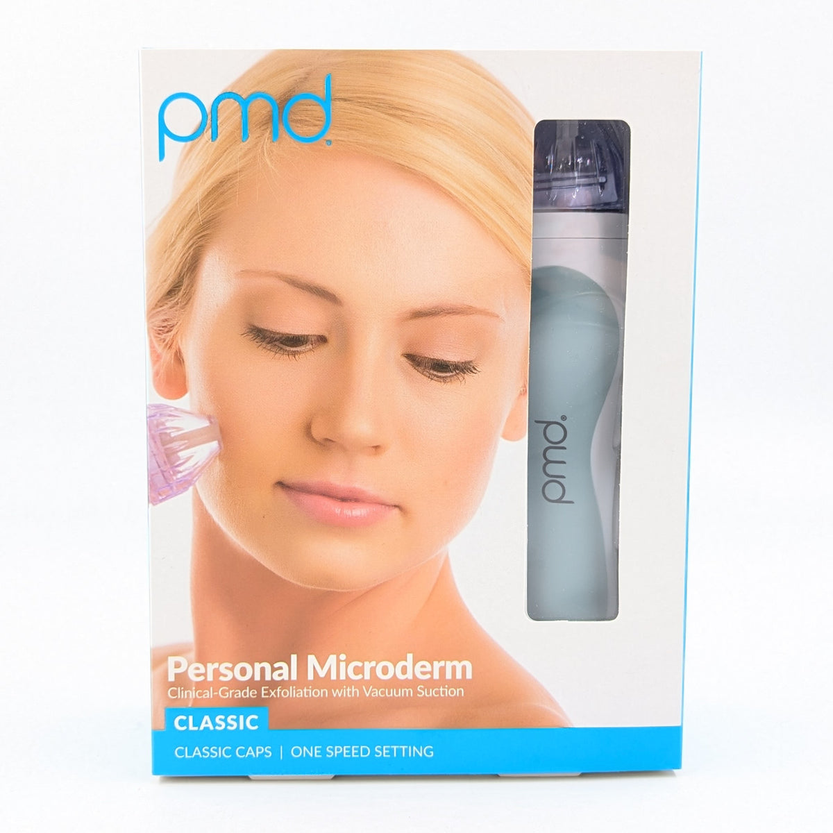Personal Microdermabrasion Exfoliator Tool with 2 Speed Settings - Grey
