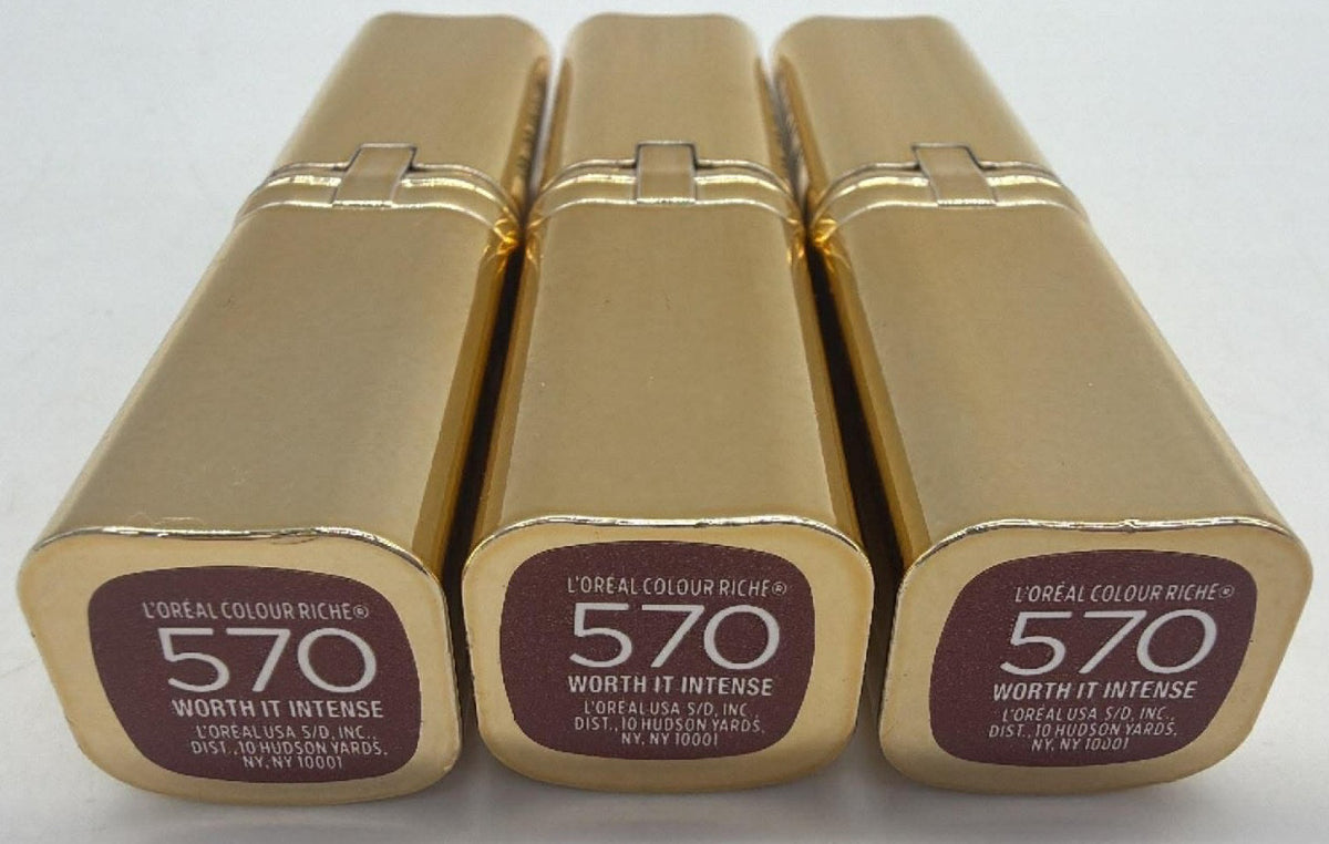 3-Pack Creamy Lipstick Set - Worth It Intense Shade 570