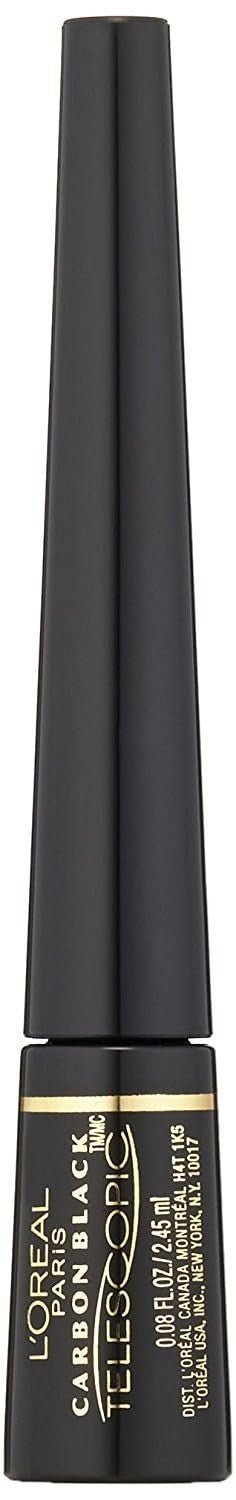 Liquid Eyeliner Pen - Carbon Black, Precise Felt Tip, Smudge-Proof, Long-Lasting 0.08 Oz