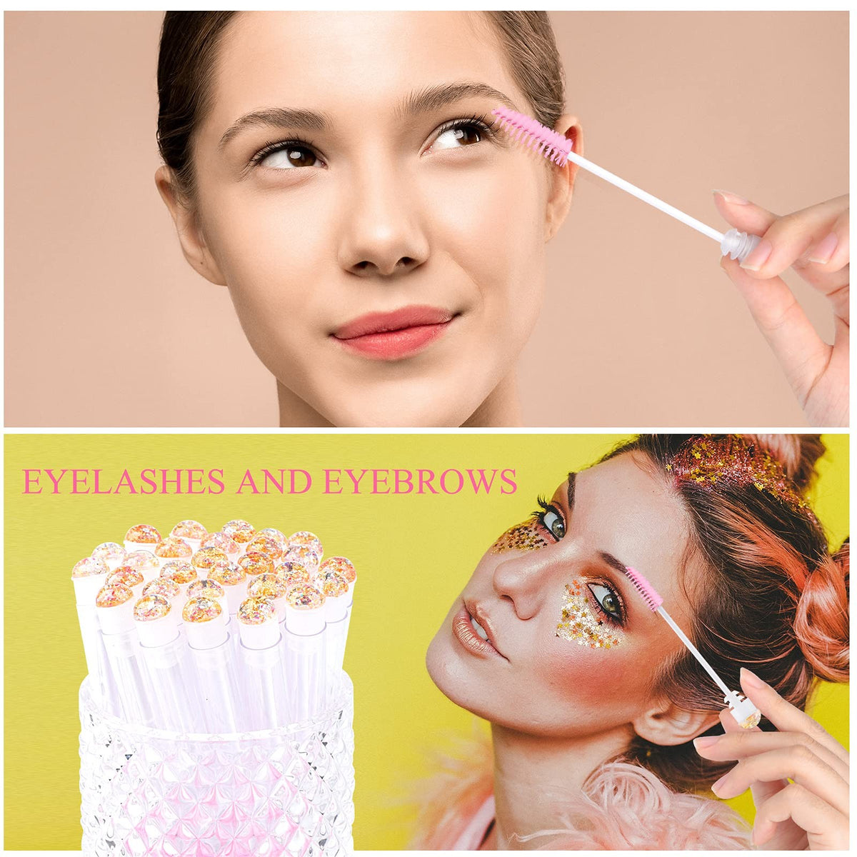 Disposable Eyelash Brush & Lash Wand Makeup Tool for Eyelash Extensions