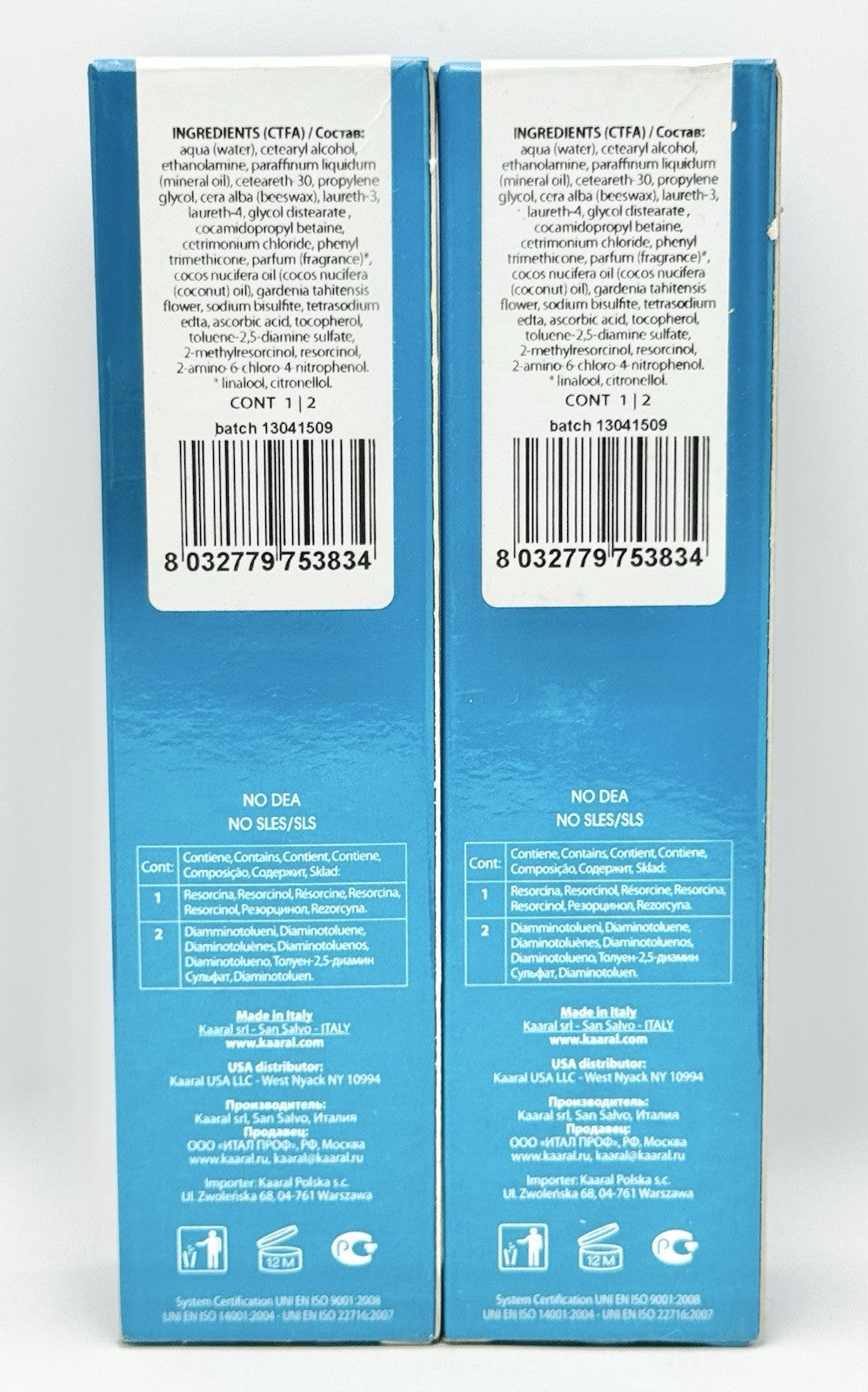Kaaral MARAES Permanent Hair Color 11.0 High Lift Natural Blonde - 2 Pack