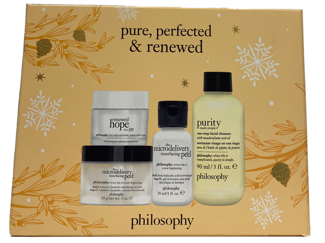 Philosophy Purity Made Simple Cleanser & Microdelivery Peel Set - Facial Skincare Kit