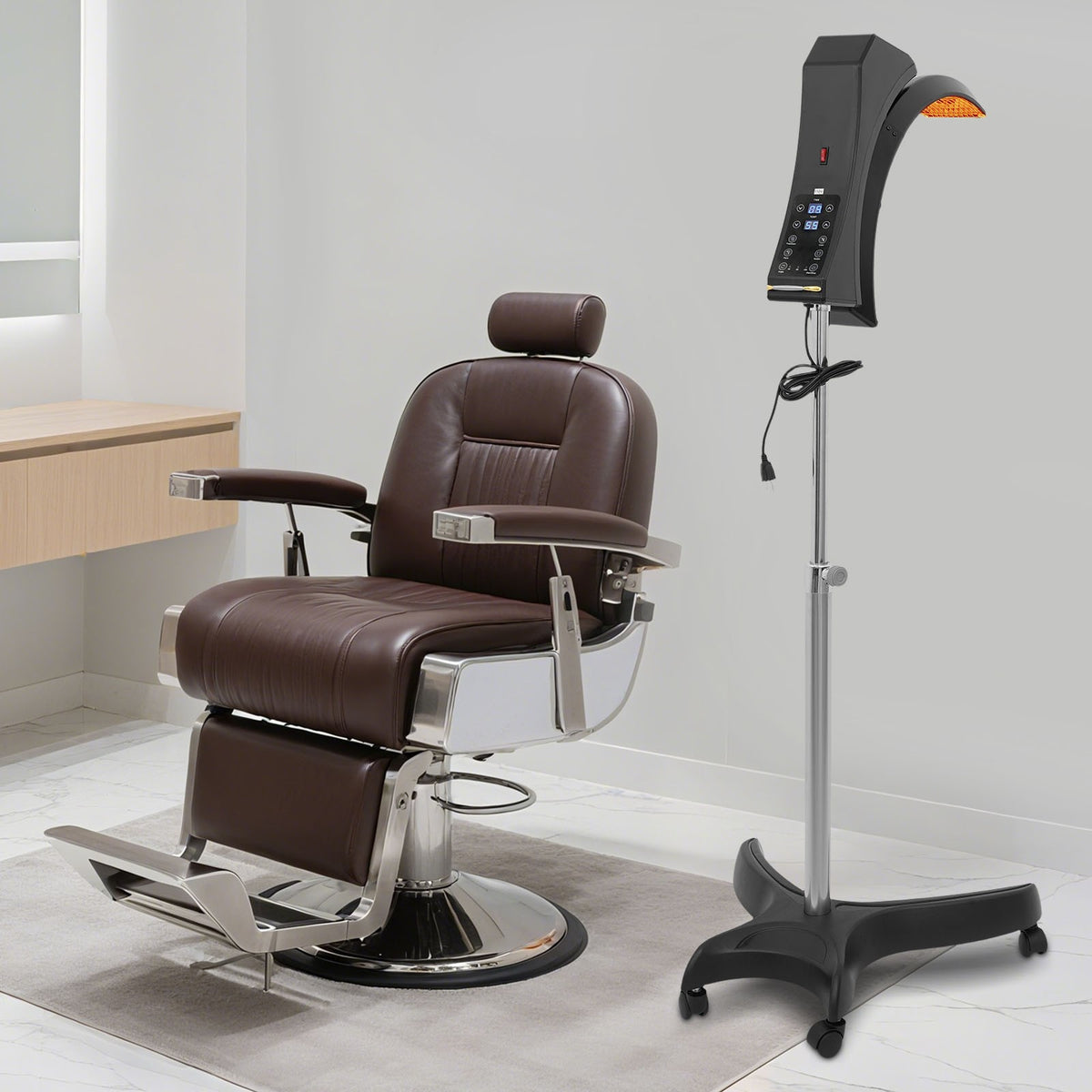 Professional Standing Hair Color Processor Vertical Hair Dryer with Adjustable Height