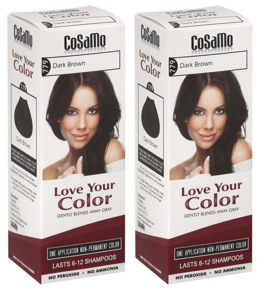CoSaMo Hair Color #779 Dark Brown - 2 Pack