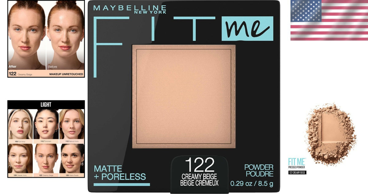 Mattifying Face Powder for Oily Skin, Buildable Coverage, Compact