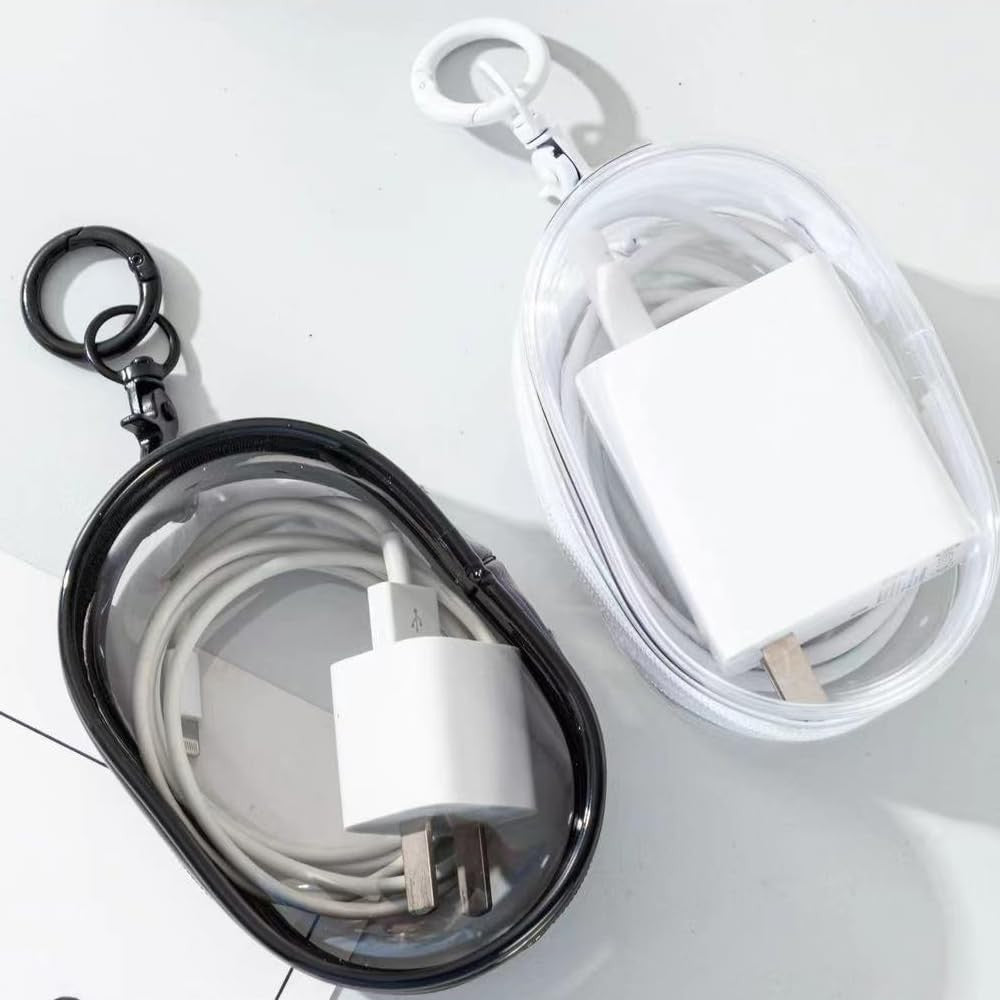 Mini Clear Cosmetic Bag Set - Waterproof Travel Pouch for Makeup, Coins, Keys, Cards