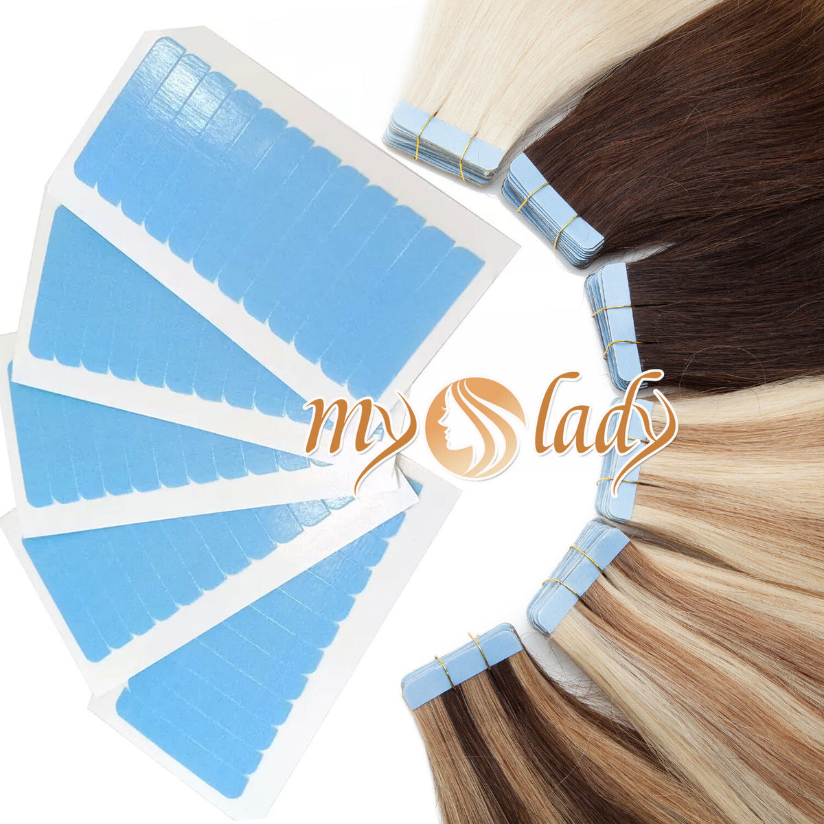 Hair Extension Tape Sheets - Waterproof Adhesive Skin Weft Replacement - US