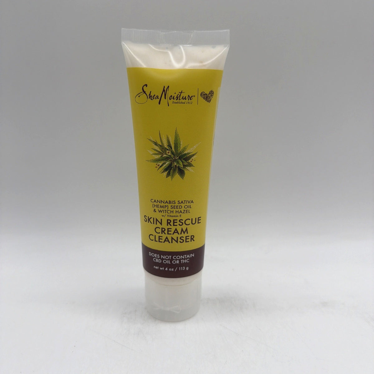 SheaMoisture Cannabis & Witch Hazel Skin Rescue Cream Cleanser 4oz 2 Pack