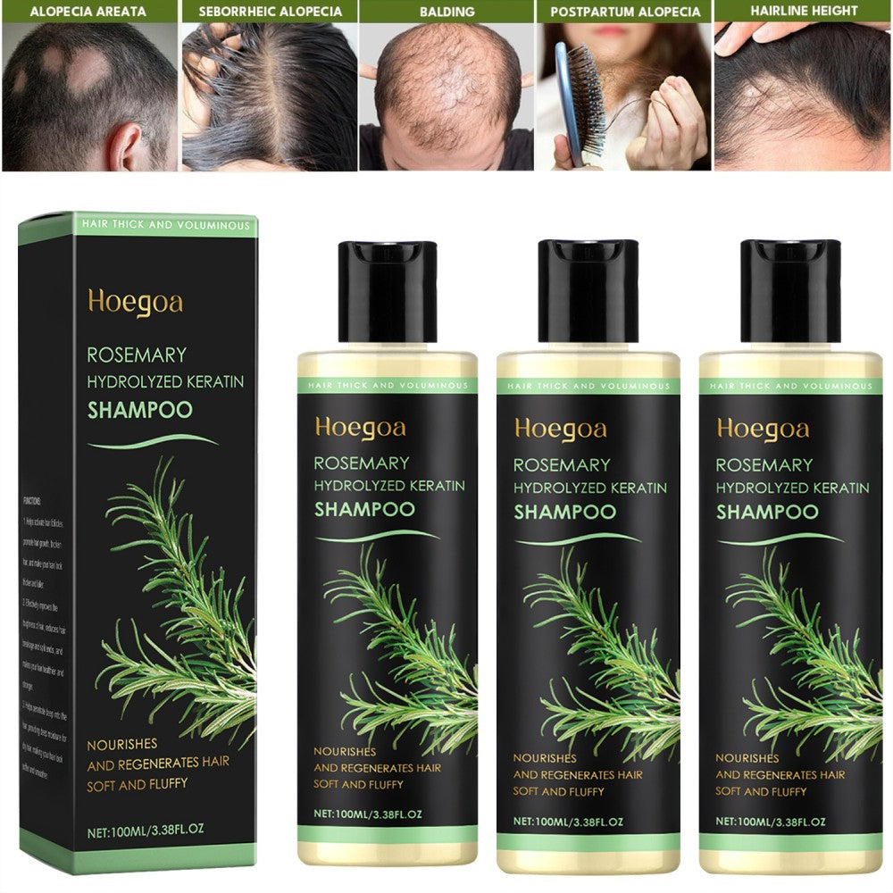 Organic Rosemary Hair Growth Shampoo for Thicker, Healthier Hair - 3 Pack