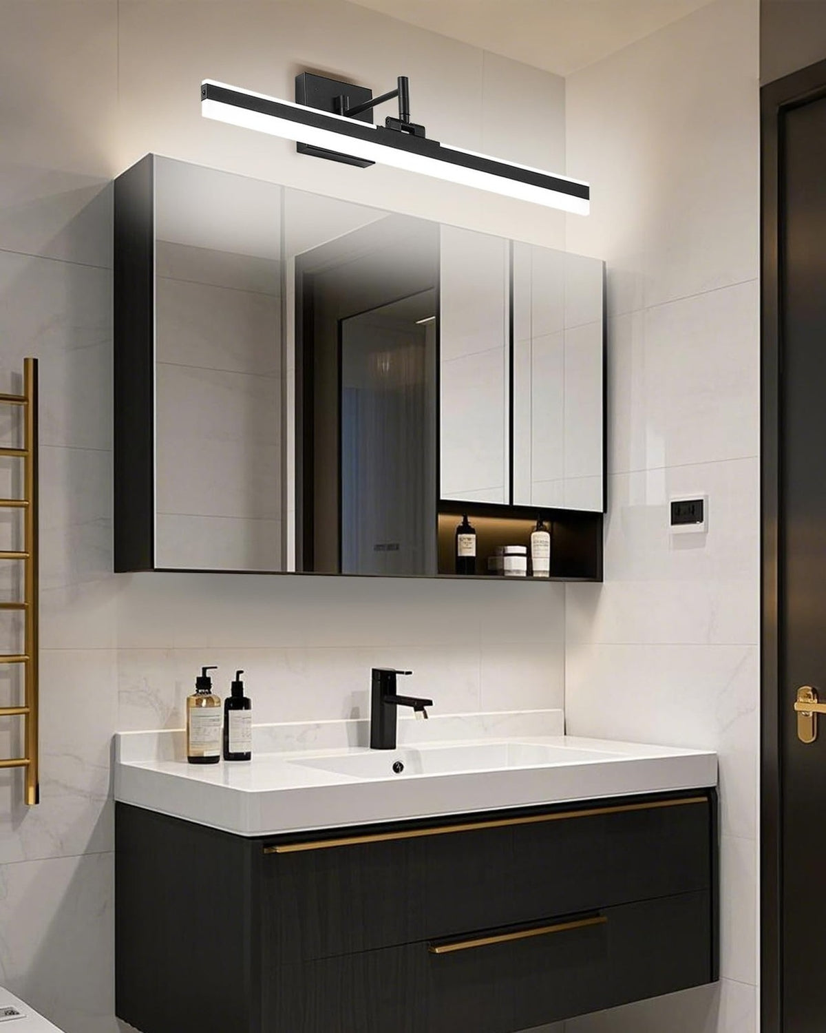 LED Vanity Light 23.6 Inch Adjustable Wall Sconce for Bathroom & Mirror