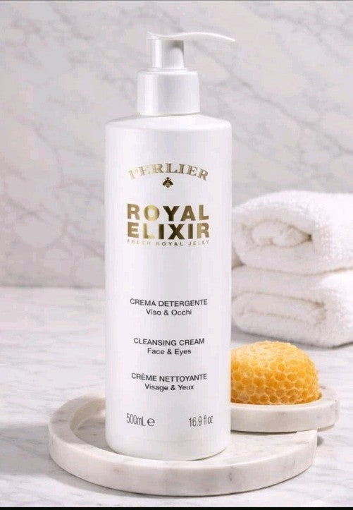Royal Elixir Facial & Eye Cleansing Cream - Jumbo 16.9 oz, Nourishing & Gentle