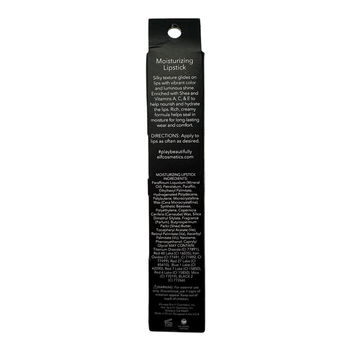 Moisturizing Lipstick Black Berry - Hydrating Satin Finish, 0.11 oz
