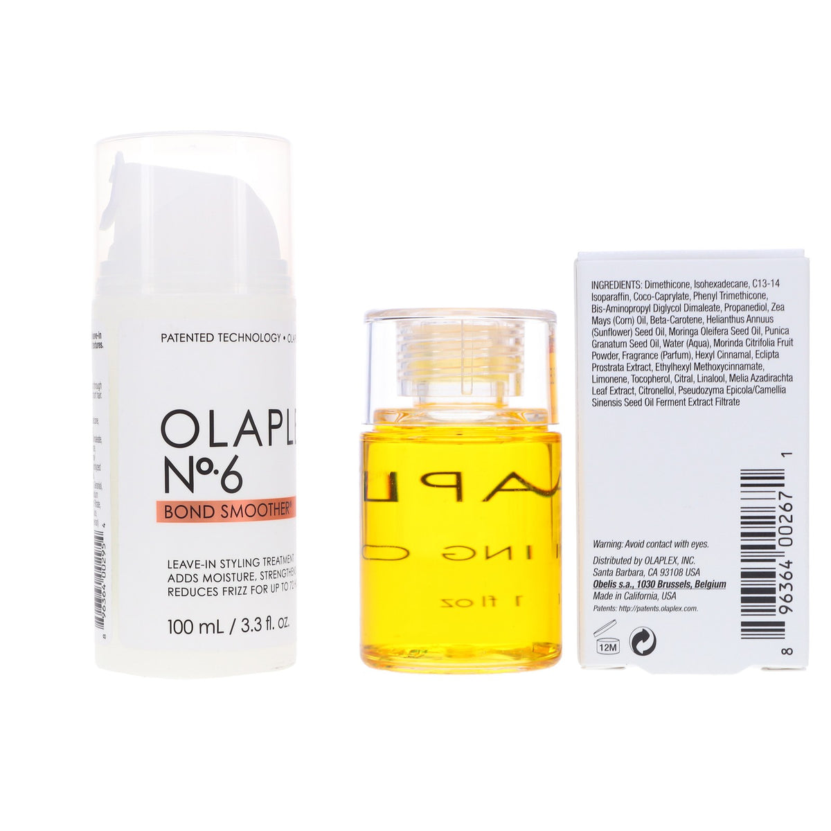 Olaplex Bond Smoother & Bonding Oil Set - Repair & Protect Hair