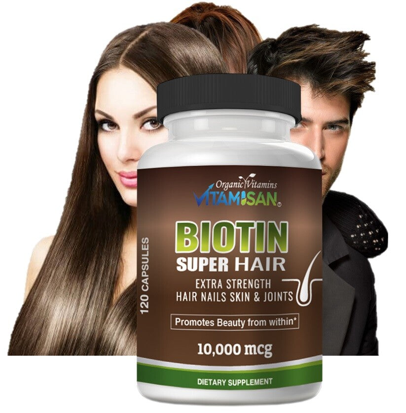 Biotin, Collagen & Keratin Hair, Skin & Joints Capsules - 120 Count