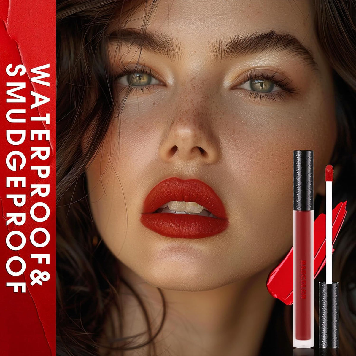Matte Waterproof Liquid Lipstick Set - 3 Bold Colors for Cosplay & Glam
