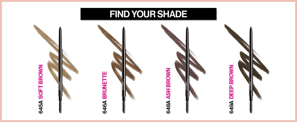 Micro Brow Eyebrow Pencil - Retractable Fine Tip with Spoolie - Soft Brown