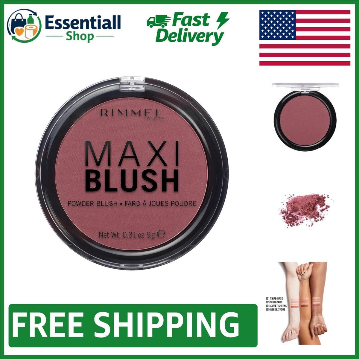 Full Coverage Blush Powder - Lightweight, Blendable, Long-Lasting Makeup