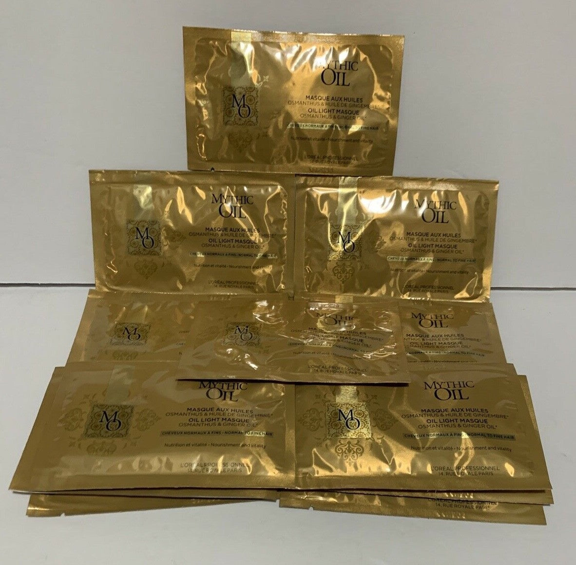 L'Oréal Mythic Oil Hair Mask Light Oil Infused 0.51 oz Sample Pack of 12