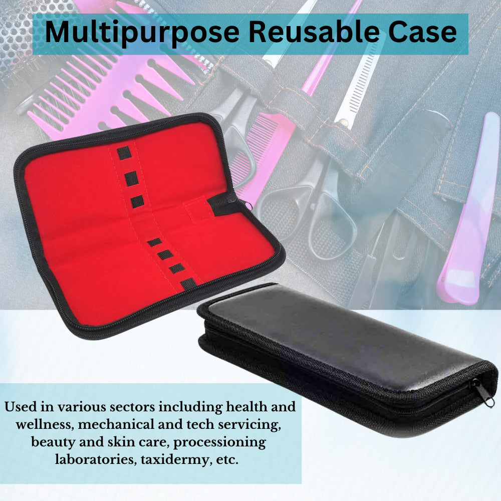 Portable Storage Bag for Beauty Essentials with 7 Slots - Waterproof Travel Organizer