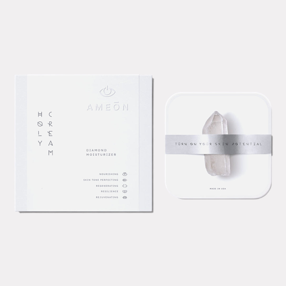 Skincare Set with Ice Cubes, Serum & Moisturizer - Gift Box