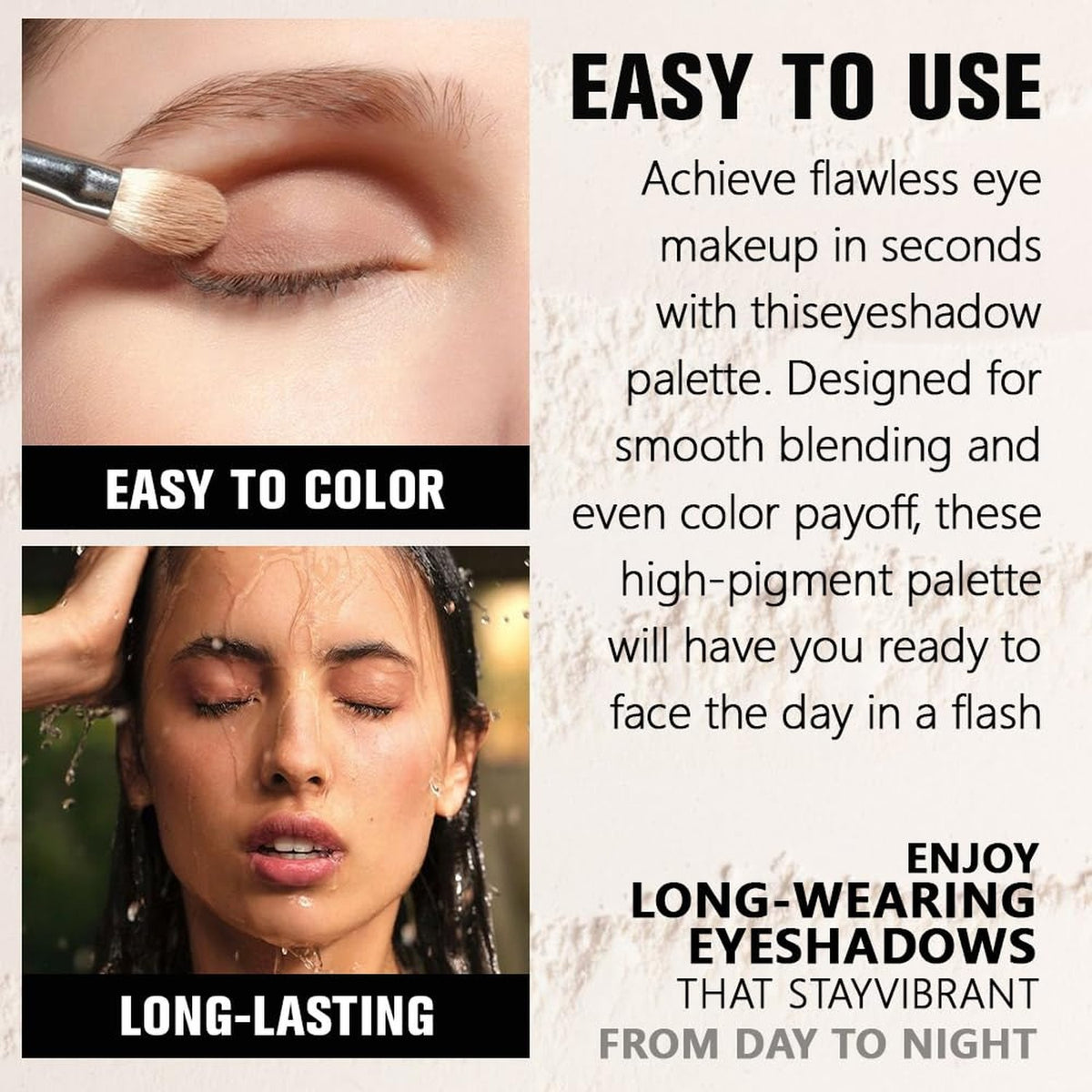 Nude Brown Matte Single Eyeshadow - Lightweight, Blendable, Waterproof Makeup