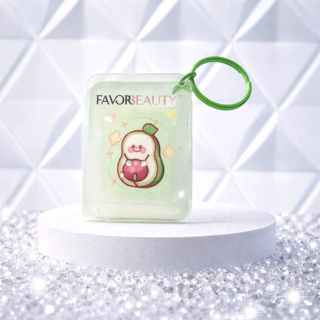 Mini Book Album Keychains Lip Balm Set - 6 Flavors Hydrating & Fruity