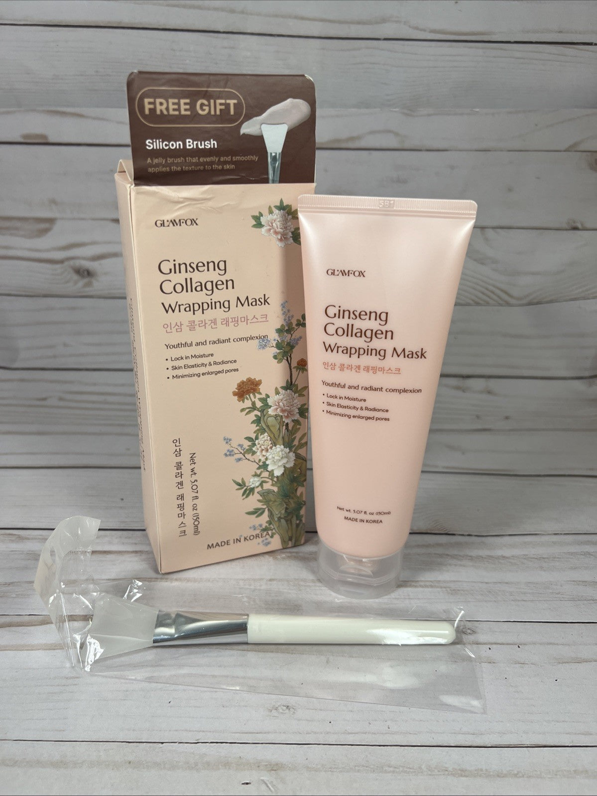 Ginseng Collagen Wrapping Mask with Brush