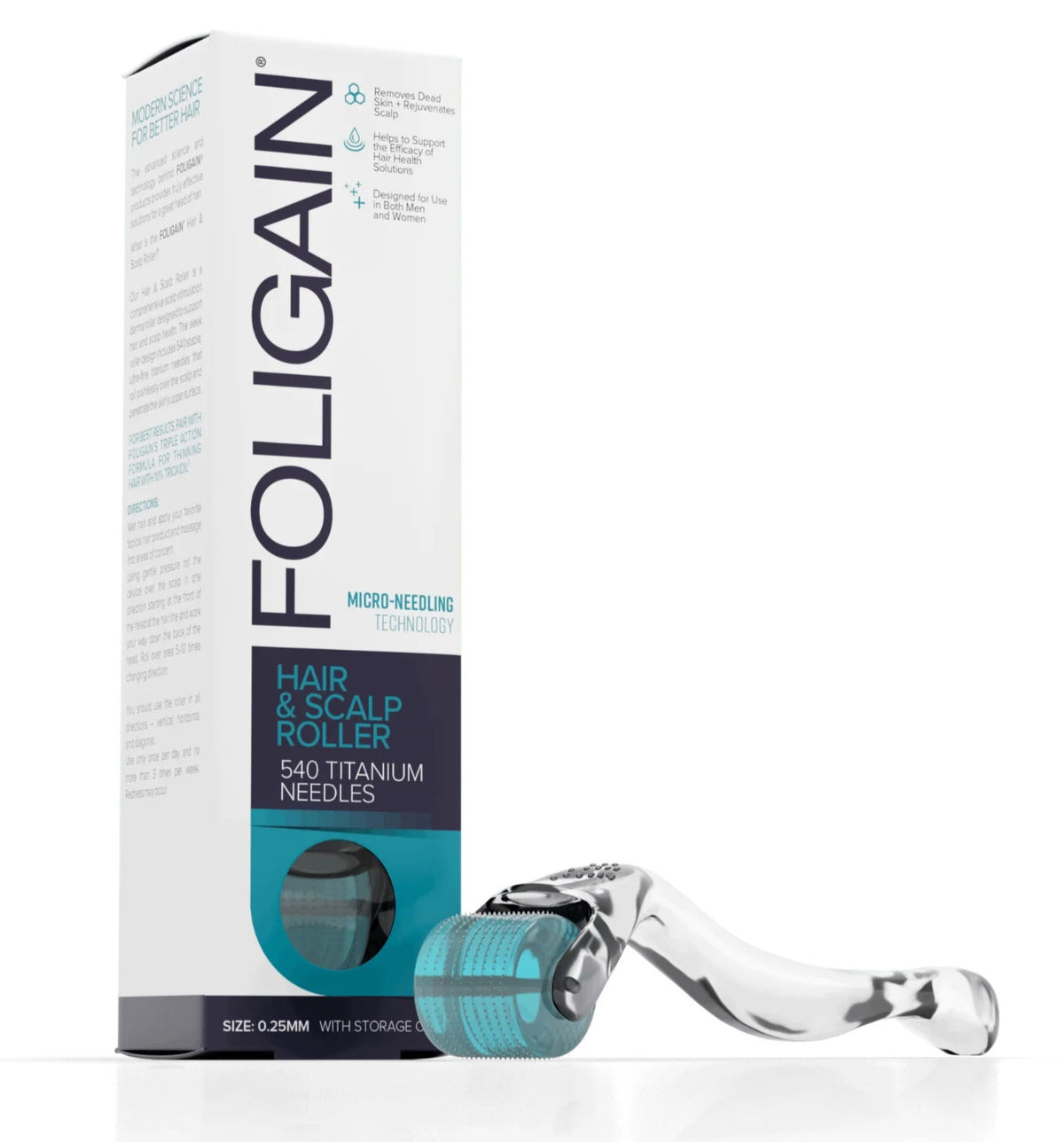 Hair & Scalp Micro Roller - 540 Titanium 0.25mm Needles