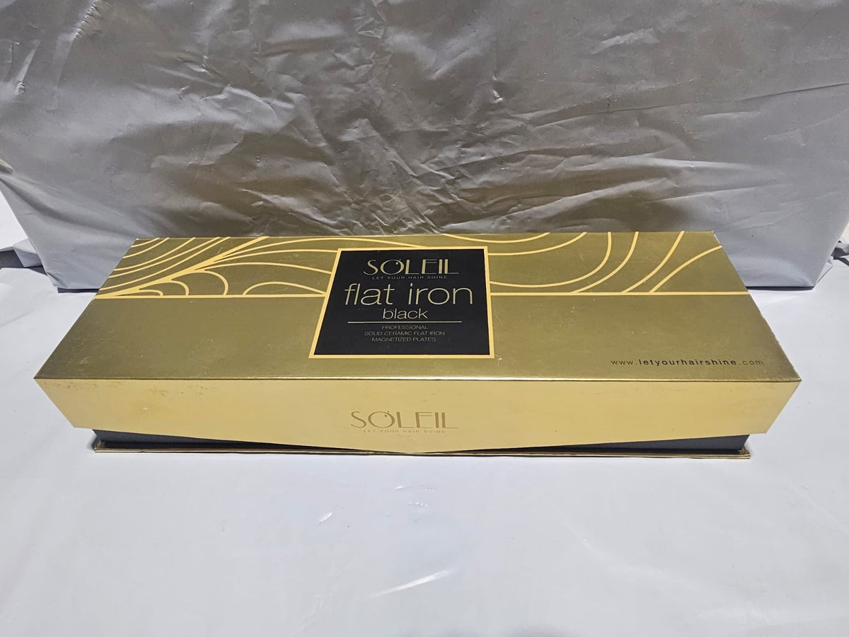 Ceramic Flat Iron for Hair - Black, Professional Hair Styling Tool