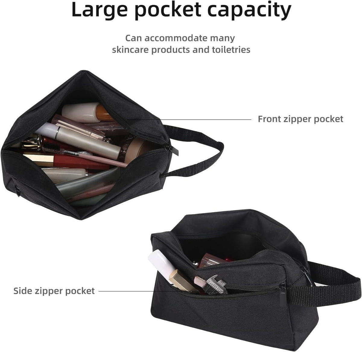 Lightweight Hanging Cosmetic Bag Travel Organizer with Waterproof Fabric