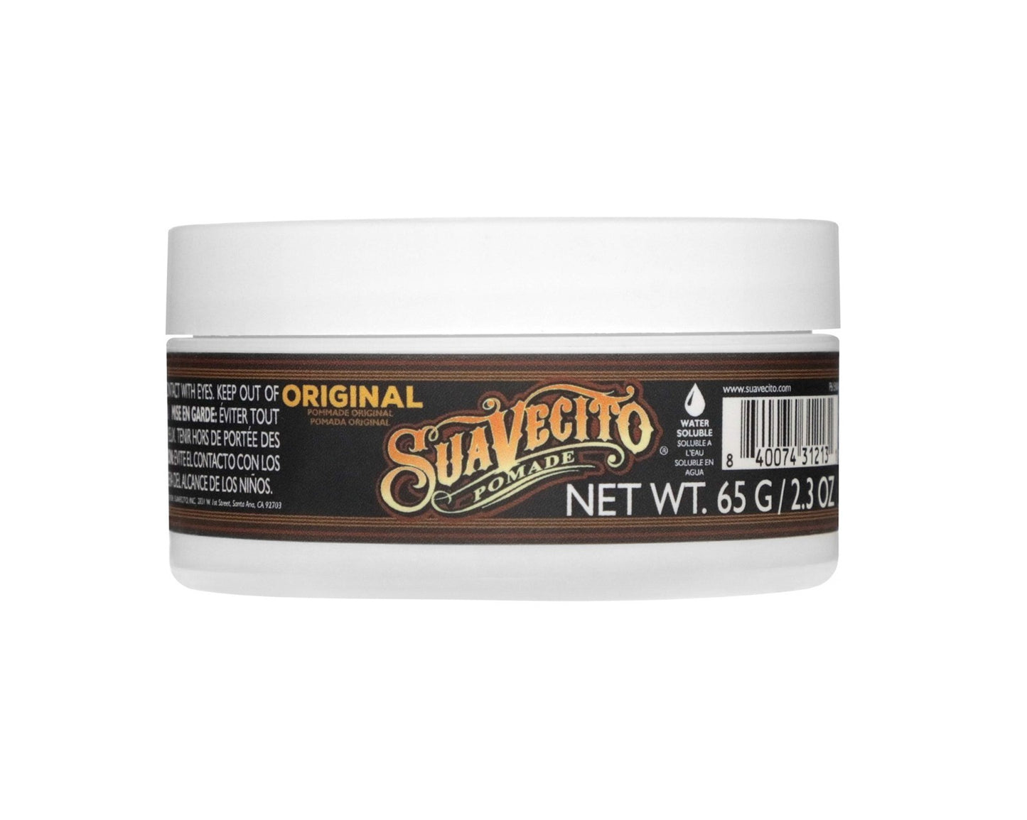 Suavecito Original Hold Pomade 2.3 oz - Medium Shine Water-Based Styling