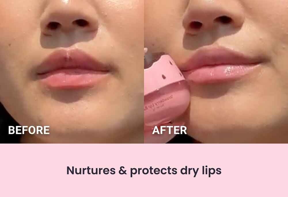 Bee Balm Lip Mask with Honey & Strawberry Extract - Nourishing Lip Care