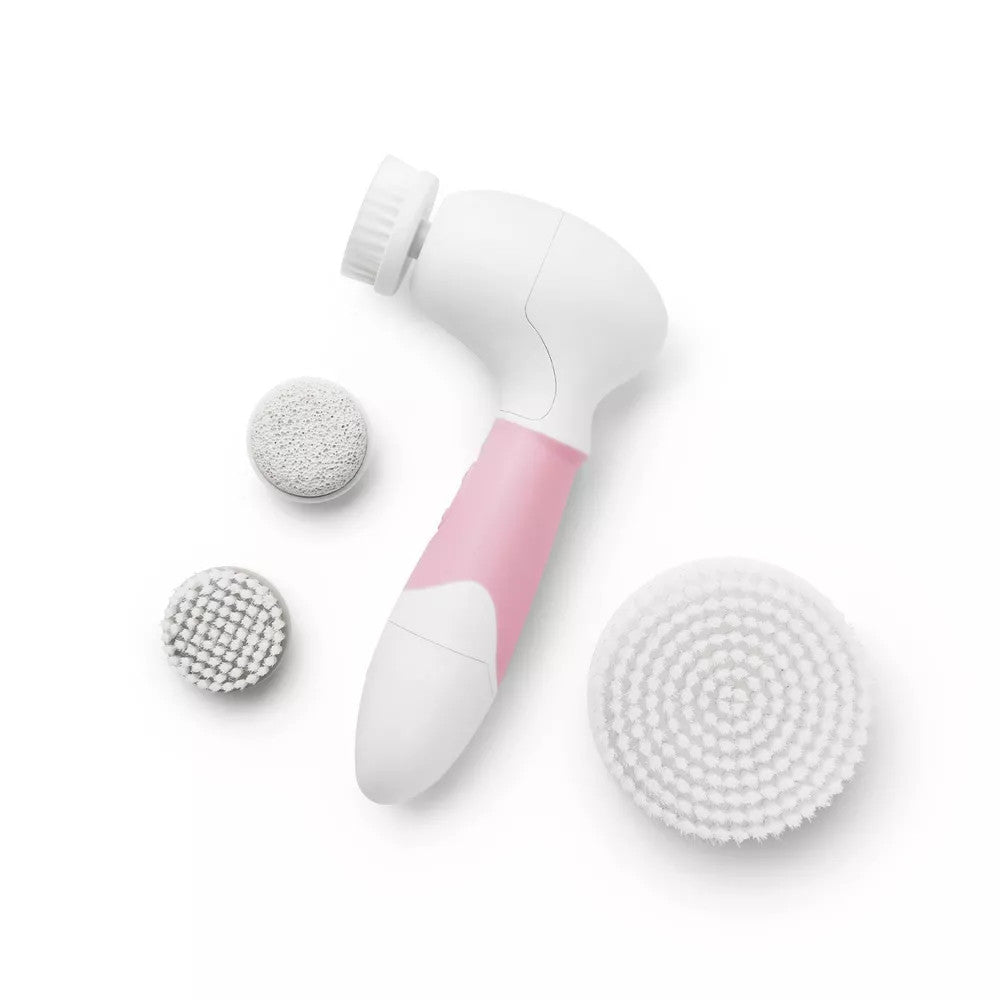 Facial & Body Cleansing System with Rotating Brush & Exfoliator