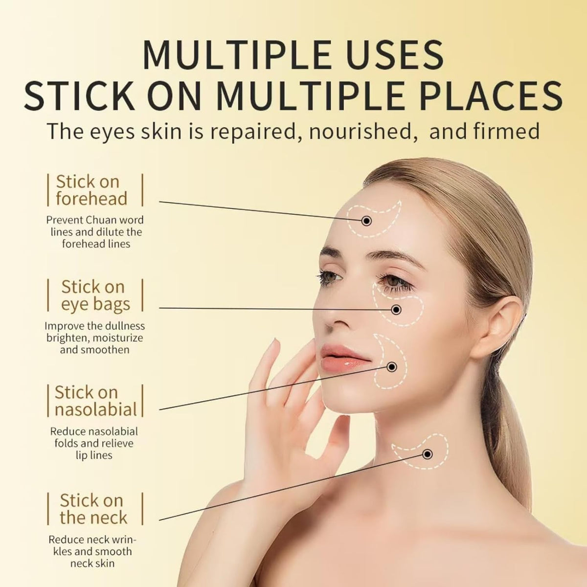 60 Pcs Collagen Eye Patches for Dark Circles Wrinkles Hydration Anti-Aging