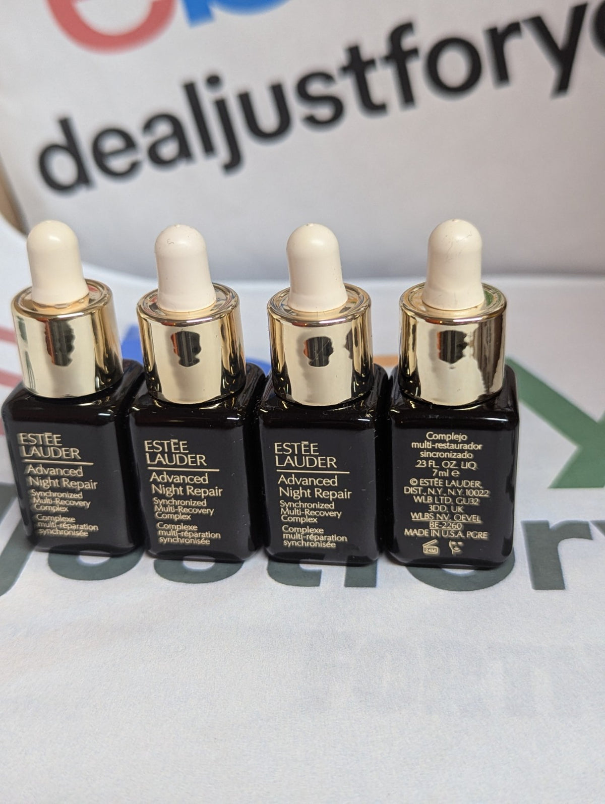 4-Pack Estee Lauder Advanced Night Repair Face Serum Samples 0.24oz