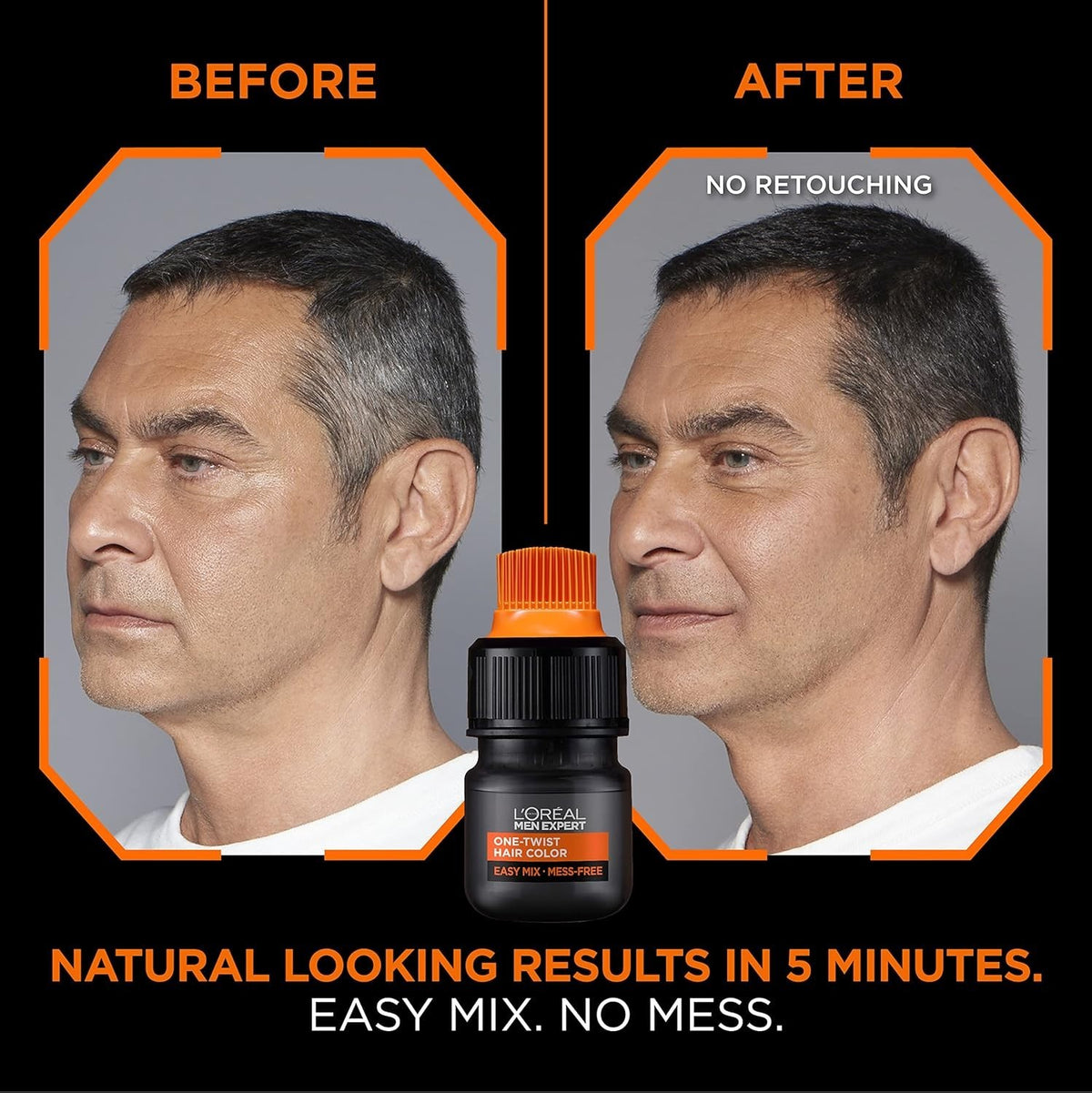 Men's Hair Color - Medium Brown 04 - 5-Minute Gray Coverage